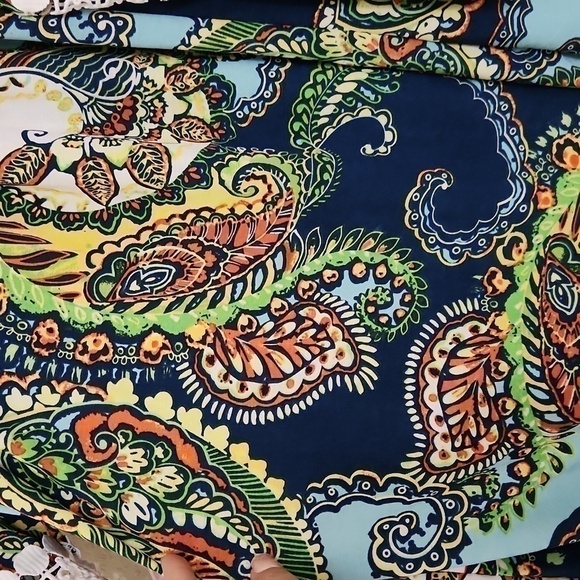 Boutique Bohemian Tunic Pinwheel Sleeve Lace Casual Park Party - Picture 6 of 8